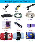 Twenty Pack Reusable Cable Ties And Straps 12x1 Inch Adjustable Hook And Loop Nylon Fasteners For Cable Management used on various items