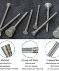 Diamond Burr Bit Set For Stone Carving And Engraving With One Eighth Inch Shank, Compatible With Rotary Tools, 8-piece set.