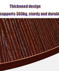 Heavy Duty Wooden Lazy Susan Rotating Dining Table Turntable Large Round Serving Platform for Kitchen with thickened 300kg capacity.