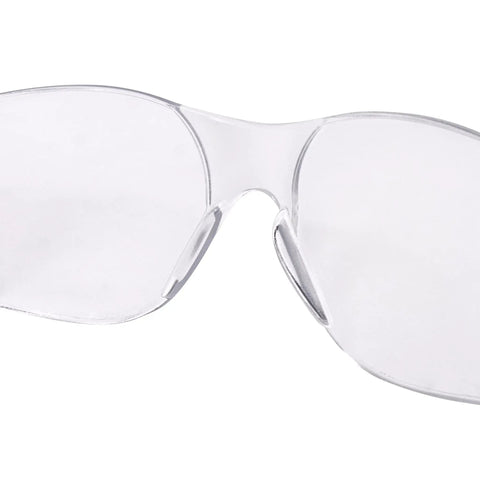 Crystal Clear Wraparound Safety Glasses With Scratch-Resistant Lenses, Ultra Lightweight Under 1 Ounce, Distortion-Free Optics close-up