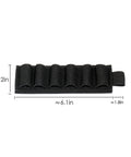 4 Pack Shotgun Shell Side Saddle Carrier For 12 And 20 Gauge Nylon MOLLE Buttstock Holder Black Holds 6 Rounds