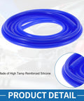 Blue Silicone Vacuum Tubing Hose 10 Ft High Temperature 3mm ID 10mm OD 3.5mm Wall for automotive use.