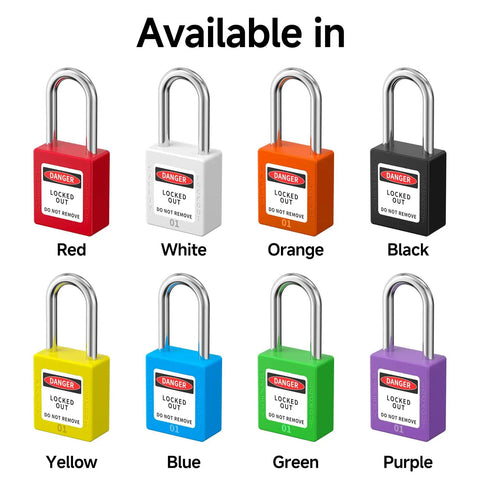 Heavy Gauge Stainless Steel Lockout Tagout Padlocks With 5 Pack Keyed Different Green Safety Locks And OSHA Compliant Lototo Set Offering Dual Keys For Rock Solid Job Site Security