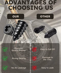 Comparison of screw-in plugs for All In One Tire Repair Kit With Screw In Self Sealing Plugs Pro Grade Heavy Duty Tubeless Patch Tools For Cars Trucks And Motorcycles Includes Pliers And Screwdriver No Glue Needed Puncture Repair Essentials