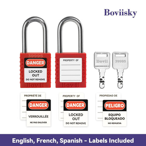 Lockout Tagout Station Kit With 11 Safety Padlocks, 4 Hasps, 40 Lockout Tags, 40 Nylon Ties, Durable Storage Board For OSHA Compliance