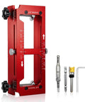 Adjustable Door Hinge Jig Kit With Pro Grade Aluminum Alloy Router Template For Hinges From Two And A Half To Five Inches