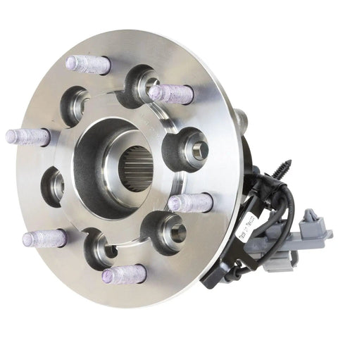 Dead Nuts Fit Front Right Wheel Bearing And Hub Assembly With Abs Cable For 2004 To 2012 Chevrolet Colorado Gmc Canyon Isuzu I350 I370 4 Wheel Drive close-up view of hub assembly.