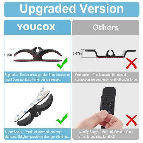 Comparison of Upgraded Kitchen Cord Organizer For Appliances With Ultra Strong 3M Adhesive versus weaker alternative