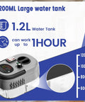 2500W Handheld Steam Cleaner Rapid Heat Up In 10 Seconds With 3 Bar High Pressure Steam, 1.2L water tank close-up view