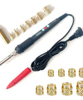 60W Digital Soldering Iron With Complete Heat Set Insert Kit 370 Threaded Inserts For 3D Printing M2 M2.5 M3 M4 M5 M6