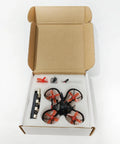 Packaging of Nano Hawk FPV 65mm Tiny Indoor Outdoor Micro Whoop Drone For Beginners with accessories in box.