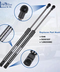 Volkswagen Front Hood Struts Set Dual Gas Spring Lift Supports For 1998-2005 Golf, 1998-2002 Cabrio, 1999-2005 Jetta