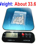 50 Piece Set Screws One Quarter Twenty By Three Sixteenths Inch 304 Stainless Steel Allen Head Hex Socket Grub Screws On Scale