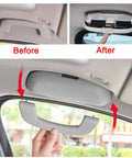 Custom Made Sunglasses Holder For BMW Driver Side Overhead Grab Handle Glasses Storage Box installation before and after