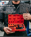 13 Piece Chain Breaker Tool Kit With Rivet And Roller Chain Link Removal Tool Heavy Duty Chain Splitter in red case