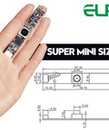 Ultra HD 16MP Autofocus USB Cam With Built In Mic for PC and Laser Engraver Mini UVC USB 2.0 Lightburn Compatible in hand showing size