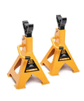 3 Ton Ratcheting Jack Stands Set of 2 For Car Lifts, Beefy Heavy Duty Stability With Double Lock Pins, Wide Saddle, Ductile Iron Ratcheting Bar, Meets ASME PASE-2019 Safety Standards, Auto Repair