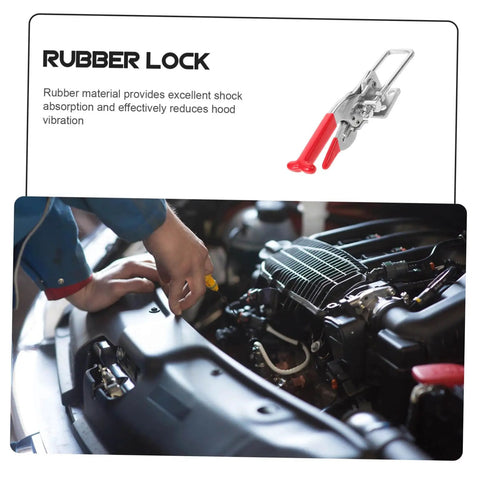 Flexible T Handle Latches With Rubber Grip For Car Hood And Toolbox Secure Latch Kit Includes Hood Pins Hasps And Lock