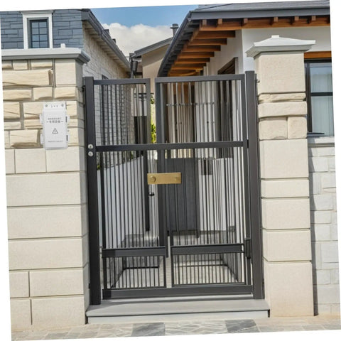 Ultimate Weatherproof Plastic Electrical Junction Box For Outdoor Use With Sturdy Wiring And Easy Install, Built To Resist Aging, Perfect Waterproof Enclosure For Security Cameras And Electronic Components in a gated entryway.