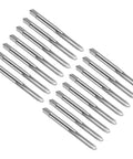 Array of straight flute thread tap 10 32 UNF right hand tapping tool in high speed steel, 23mm thread length, 60mm overall length