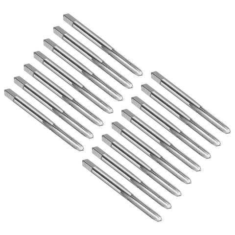 Array of straight flute thread tap 10 32 UNF right hand tapping tool in high speed steel, 23mm thread length, 60mm overall length