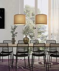 Plug In Pendant Light With 15 Ft Cord And Easy On Off Switch Gray Fabric Shade Hanging Light Fixture No Hardwiring Needed