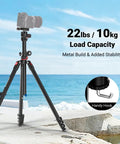 Overhead Camera Tripod With Ball Head And Flexible Center Column Tall 90 Inch Metal DSLR Video Stand Arca-Type QR Plate