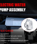 Straight Shot Electric Engine Water Pump Bolt In Replacement For Toyota Prius Prius V Prius C And Lexus CT200H Coolant Flow System Part 2010 To 2019 No Drama Install visible in underhood assembly.