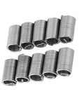 10 Pcs 304 Stainless Steel Wire Screw Sleeve Inserts Thread Repair Kit M8x1.25x3D For Bolt Hole Repair, Vibration Dampening