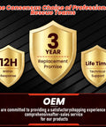 Warranty and support badges for 45 Grade Steel Halligan Bar 30 Inch Four In One Fire Rescue Tool