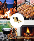 Heavy Duty Fireplace Bellows And Large Wood Fire Blower Crafted From Rock Hard Heat Resistant Leather, for campfire, grill, and fireplace use.