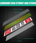 Four Pack Please Keep Gate Closed Signs 10x7 Inches Hella Tough Weatherproof Aluminum Warning Plaque With Reflective Rust Proof Finish For Backyard Gate Or Shed Door Indoor Outdoor No Fuss Display In Red White Black showing multiple layers with coatings and materials.