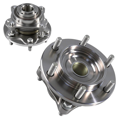 Bolt On Front Wheel Hub Bearing Assembly With ABS For Toyota Tacoma 2005-2023 Front 4WD, Toyota 4Runner 2003-2023 Front 4WD, FJ Cruiser 2007-2014 Front 4WD, 6 Lug OE 515040 Replacement Fits AWD And 4WD