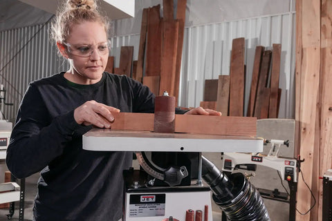 Person using 3-Inch Spindle Assembly for Spindle Sander JBOS-5 Compatible Replacement Part for Big Curves in workshop