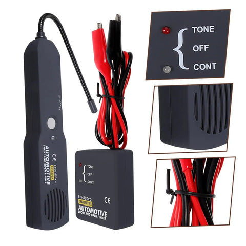 Must Have Multi Functional Car Short Circuit Tester And Wire Breaker Tracker Kit with receiver and transmitter, ABS plastic