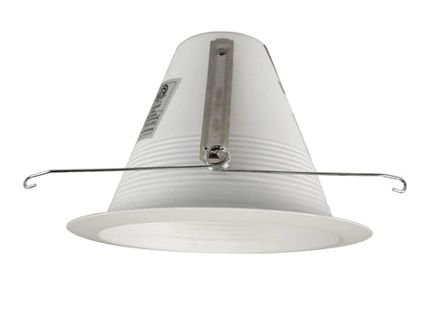 Top Shelf 6 Inch White Airtight Recessed Ceiling Light Trim With Sleek Cone Baffle Design For Zero Glare Hassle Fits Standard Six Inch Housing Cutouts Smooth Drop In Setup Built Tough For Modern Interior Glow Up Projects