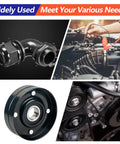 All In One Nylon Flat Washer Set With 1350 Pieces In Nine Sizes M2.5 Through M12 Black Nylon Washers For Screws And Bolts Durable Fastener Spacers For DIY Projects Home Improvement Auto Repairs And More. Images of industrial parts and auto repair.