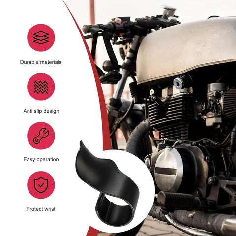 Universal 2 Piece Motorcycle Throttle Boosters And Cruise Control Add Ons For 7 8 Inch Handlebars Heavy Duty Plastic oil control rocker on a motorcycle.