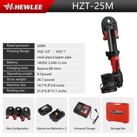 Get Your Hands On This Awesome Mini Copper Press Tool With Battery Powered Cordless Design Featuring Three Jaws For Half Inch And Three Quarter And One Inch Pipes It Is Lightweight Plus Portable Making Plumbing Jobs A Snap With Quick Reliable Crimps.