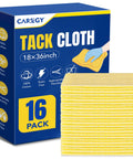 16 Pack Heavy Duty Tack Cloths For DIY Heroes Ready To Sweep Dust Like Pros Premium Cotton Mesh Wipes 18x36 inches.
