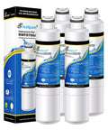 Replacement Water Filter For Samsung Fridges 4 Pack Compatible With HAF CIN RF28HMEDBSR RF28HFEDBSR displayed with packaging