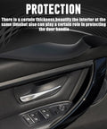 BMW Interior Door Pull Handle Cover Replacement For 3 Series 4 Series M3 M4 Models 2012-2019 installed, highlighting protection and fit