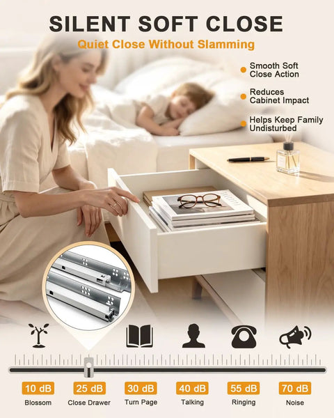 18 Inch Soft Close Undermount Drawer Slides 2 Pairs With Concealed Rear And Bottom Mount Rails Extension Smooth Glide For Easy Access Quiet Operation Cold Rolled Zinc Plated Steel Great For Face Frame Or Frameless Cabinets Includes Locking Screws installed on bedroom drawer