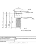 Professional Grade Hella Rugged Number Zero By Eighty Thread By One Eighth Inch Unf Socket Head Machine Screws dimensions drawing.