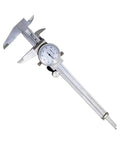 4-Way Imperial Dial Caliper 0-6 Inch Carbon Steel Built Tough Shock Proof with clear easy-read dial and precision to 0.001 inch