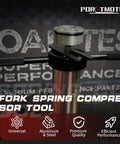 Motorcycle Fork Service Tool Kit Set C Featuring Two Tools The Fork Oil Level Tool And Spring Compressor for fork maintenance