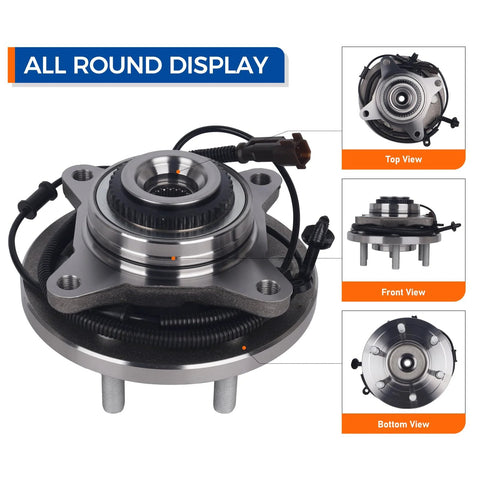 All round display of Front Wheel Hub Bearing Assembly 515188 For Ford F 150 2017 2018 2019 2020 Front Passenger And Drive Side With ABS 6 Lug