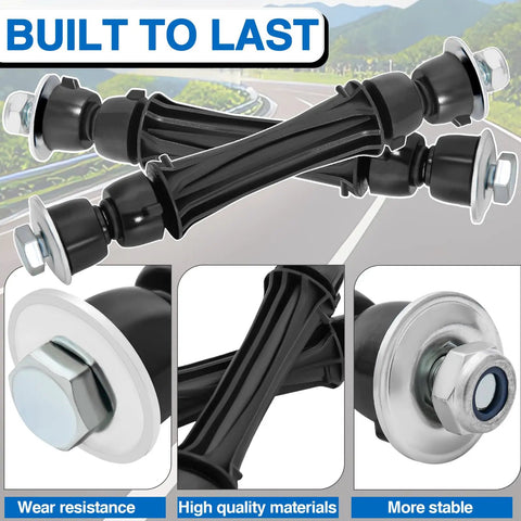Beefed-Up Front Sway Bar Link Replacement for 2007-2016 Silverado 1500 Tahoe Escalade Yukon Sierra 1500 Yukon XL 1500 Durable Steel Ball Joints Easy Install Fits K700432 25918049 front view