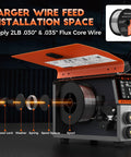 MIG Welder 110V Full Kit With 135A Synergy Flux Core Gasless MIG Lift TIG And ARC Auto Wire Feed close-up
