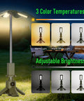Rechargeable Camping Lantern With Telescopic Stand And USB Power Bank, 14000mAh Battery with adjustable color temperature
